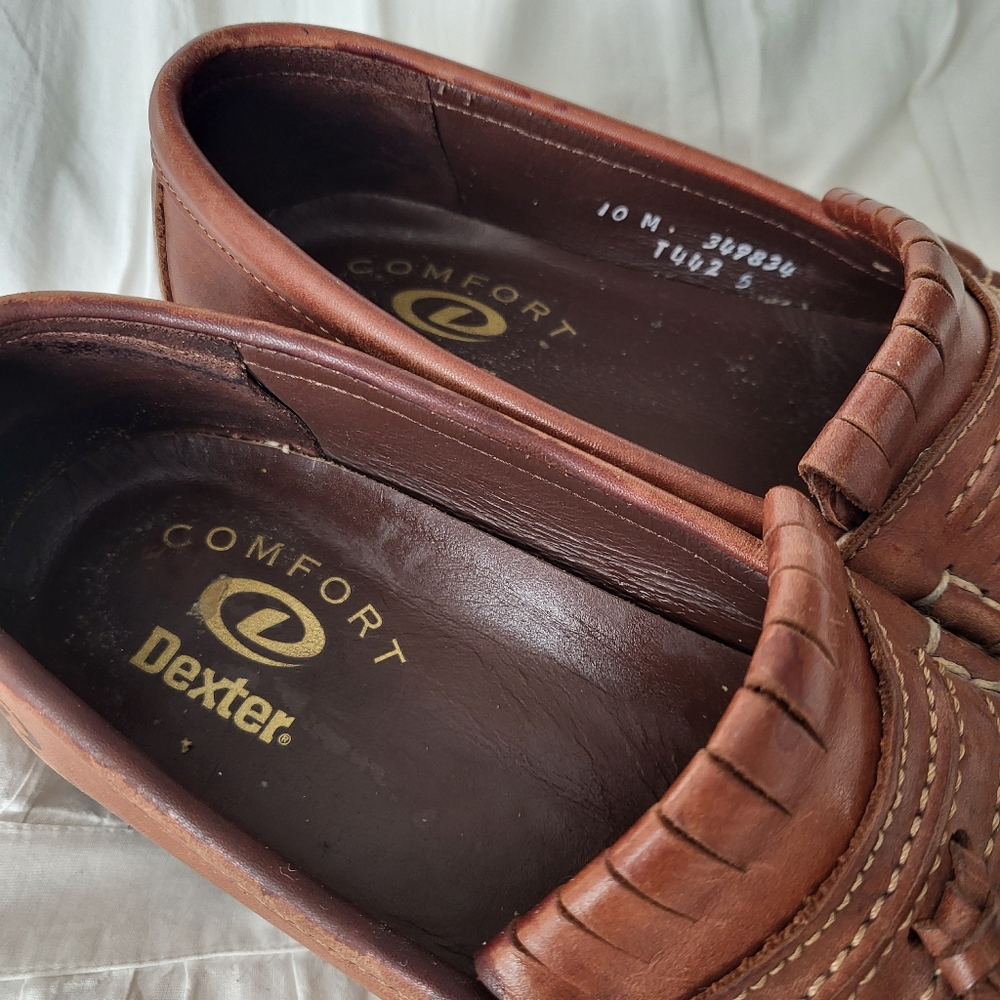 Dexter Brown Leather Tassel Loafers - Picture 7 of 9